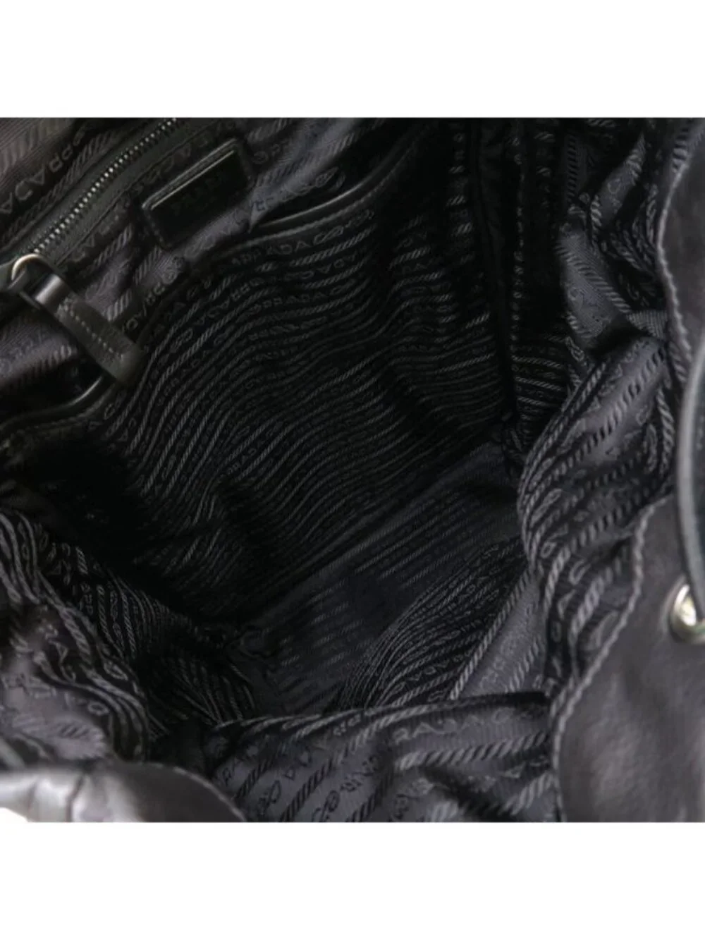 Prada Leather Backpack Black